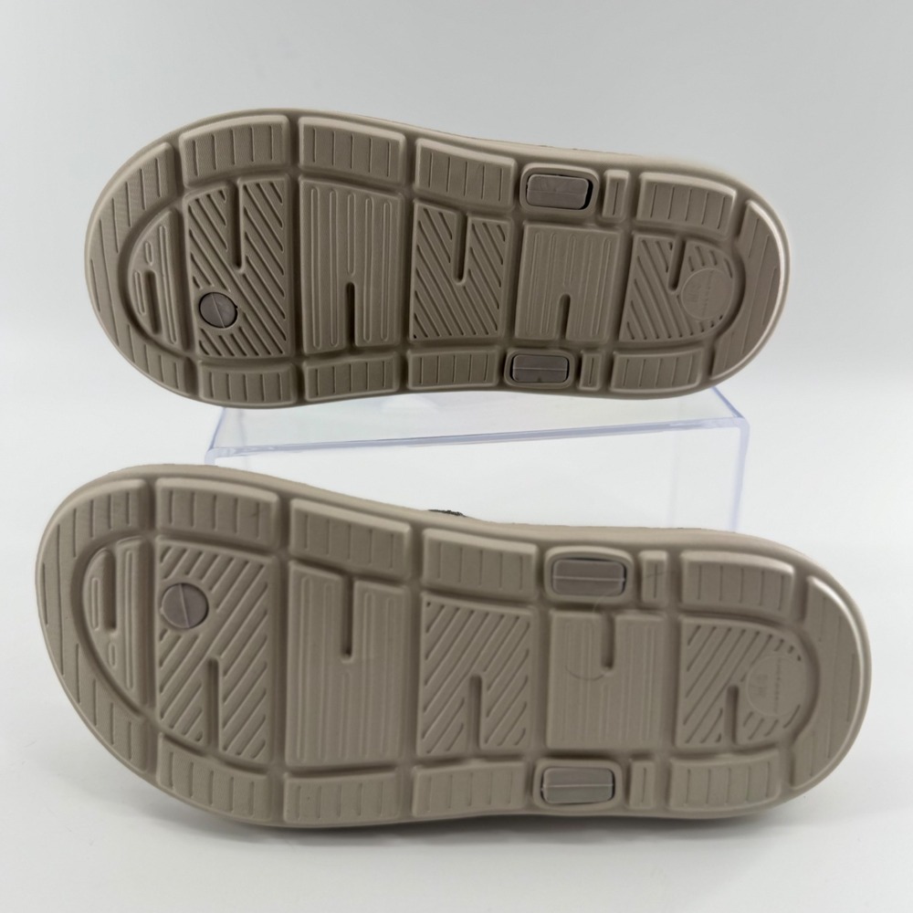 Falls Creek Mens M 7-8 Canvas Sandal Brown Flip Flop Thong Casual Beach 5308367 - Picture 6 of 8